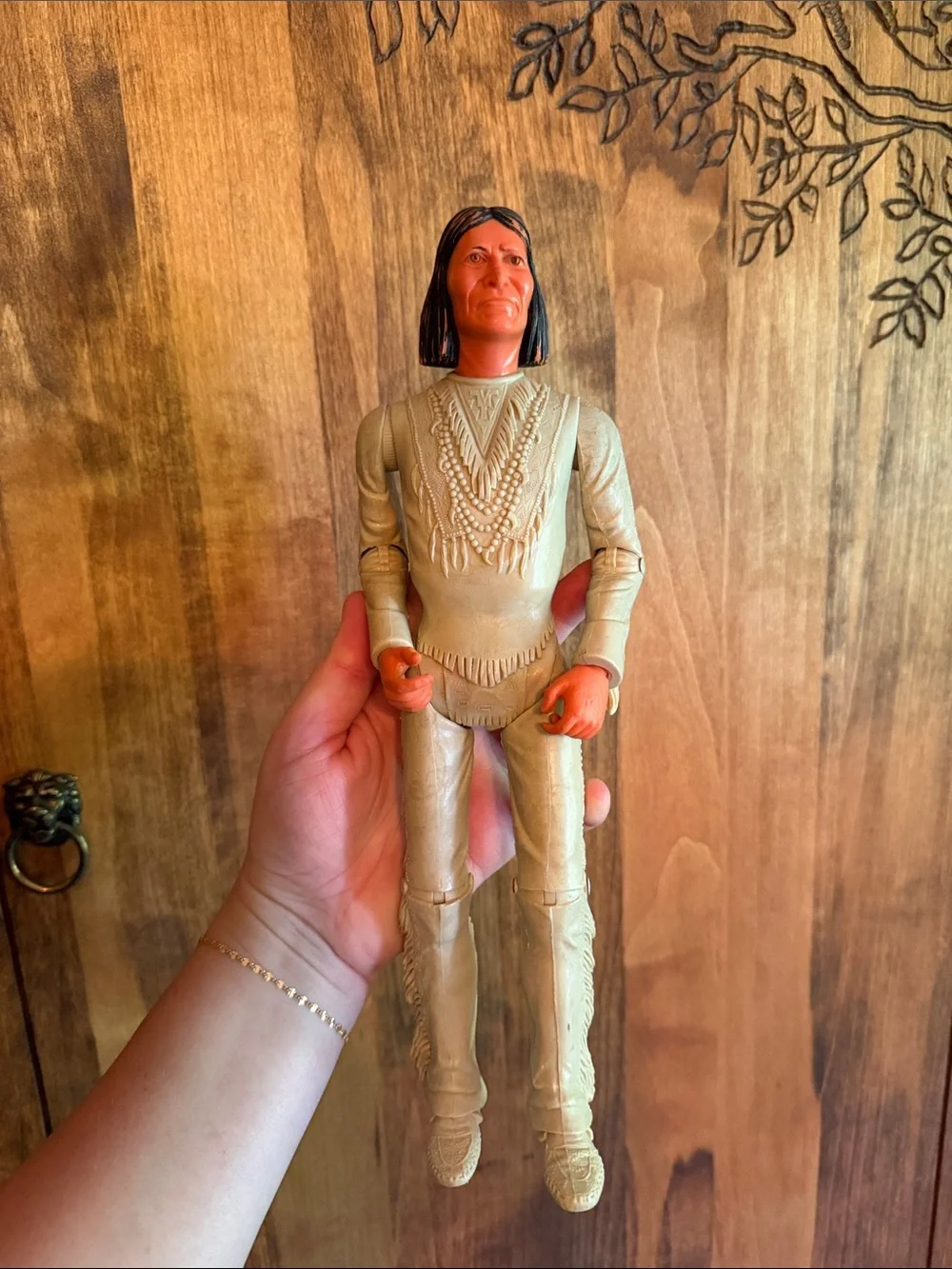 Vtg 1967 Louis Marx Johnny West Geronimo Indian Action Figure - Picture 1 of 5